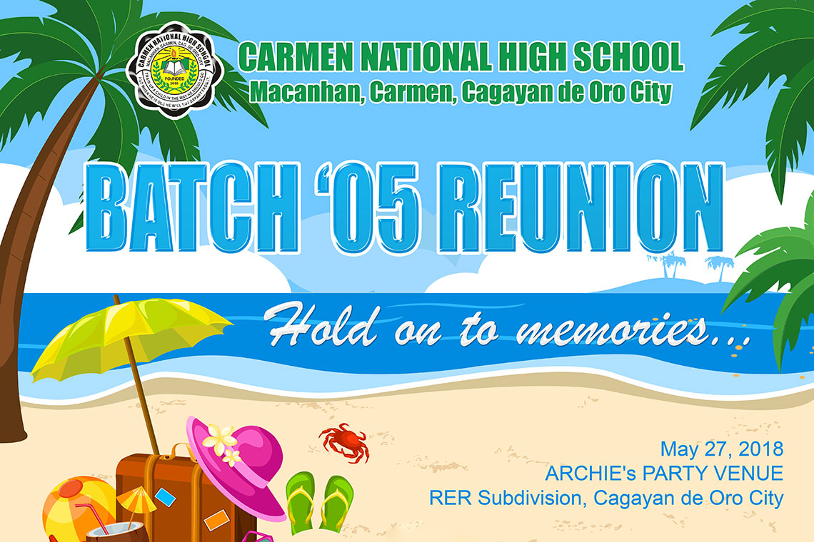 CNHS Batch 2005 Reunion Banner Print