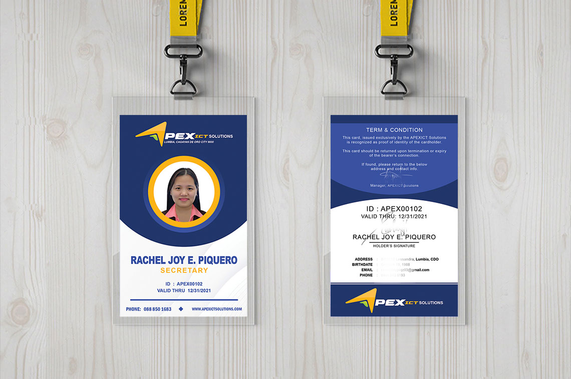 Apexict Solutions Company ID Card