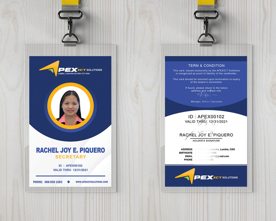 Company ID Card | Filipino Graphic Designer