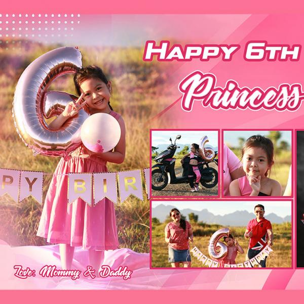 Banner Prints - Princess Alexa Birthday