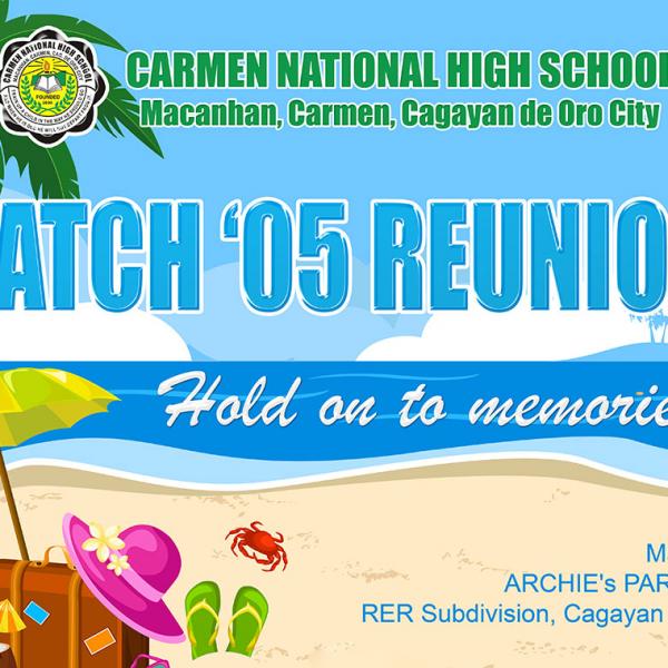 CNHS Batch 2005 Reunion Banner Print