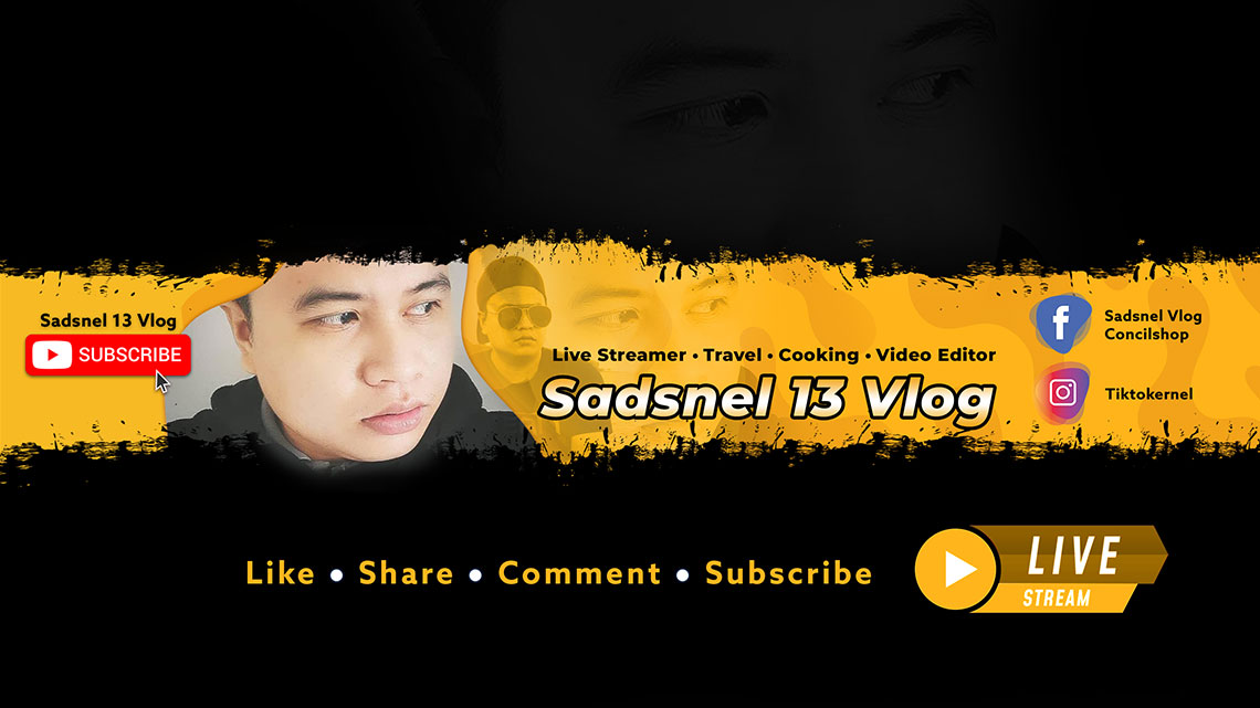 Sadsnel13 Vlog YouTube Channel Art